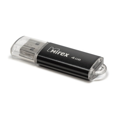 USB Флешка 4 Гб Mirex UNIT BLACK | USB 2.0 | черный